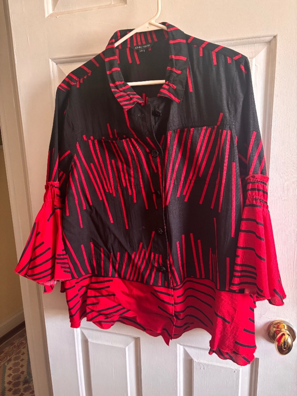 John Mark Shirt with Flutter Sleeves